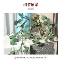 仿真植物摄影道具绿化酒店婚礼派对装饰金钱叶藤藤条仿真花