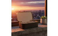 Portable Jewelry Travel Case Large Capacity 12-Pouch Jewelry Storage Box Snarlknot-resistantFree Long-Lasting for Travelers