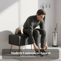 Narrow Shoe-Changing Stool Modern Design Entryway Seating Cushioned Seat