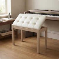 Piano Bench Lift-up Lid Storage Piano Bench Hinged Top