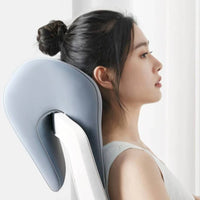 Ergonomic Office Chair Headrest Contoured Headrest Cushion Contoured Neck Pillow with Strap Padded for Desk Workers, Gamers, Students