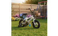 Children's Bike with Training Wheels Lightweight Boys Girls Children's Cycle Double Brakes Young Child Children's Cycle with Basket for Beginners