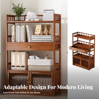 Multi-Tier Design Geometric Shelving multi-tier complimentarystanding shelving multi-tier Multifunctional shelving multi-tier Easy Assembly for Book Lovers, Collectors, homeowners, Entryway, Hallway, Bedroom, Small areas