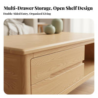 Rectangular Coffee Table with Storage Modern Minimalist Design Rectangular Center Table Nordic Design Stable Framework for Home