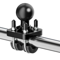 Double U Bolt Mount Ball Base Clamp 360-Degree Rotation Ball Attachment Base for Farm Machinery