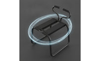 Compact Metal Frame Chair with Strap Seat Sturdy Strap Seat Chair Resistente Furniture Alta Resistencia for Bedroom