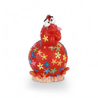 Chicken Figurine with Base Glossy Chicken Figurine Resin for Collectors