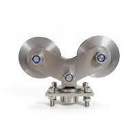 360-Degree Rotating Door Hardware Sliding Gate Roller Adjustable Double Wheel Roller