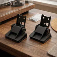 2 Pieces Turntable Lid Hinge Angular Audio Accessory Dust Protection
