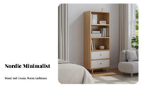 Nordic Design A-Frame Ladder Shelf Minimalist design shelf unit Floor-Standing shelf unit Multi-Purpose for Book Lovers, Decor aficionados, Living Room, Office, Bedroom, Balcony