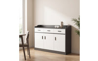 Storage Cabinet Freestanding Floor Storage Cabinet Modern Kitchen Cupboard for Dining Room, Apartment