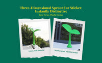 Car Top Devil Horns & Sprout Decoration Motorcycle Accessory