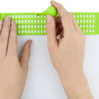 Hinged Top Braille Slate and Stylus Dot-Cell Openings Braille Writing Board Plastic Learning Aid Green