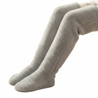Sumptuous Sleep Socks Fuzzy Socks with Drawstring Fleece Leg Warmers Adjustable for Lounging