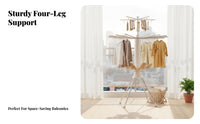 Multi-extensiondesign Laundry Tree Installationeffortless Gextensionent Airer Easy Assembly