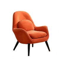 Highspine accent Chair Nordic design Upholstered Armchair Minimalist Comfortable for Living Room, Bedroom, Balcony