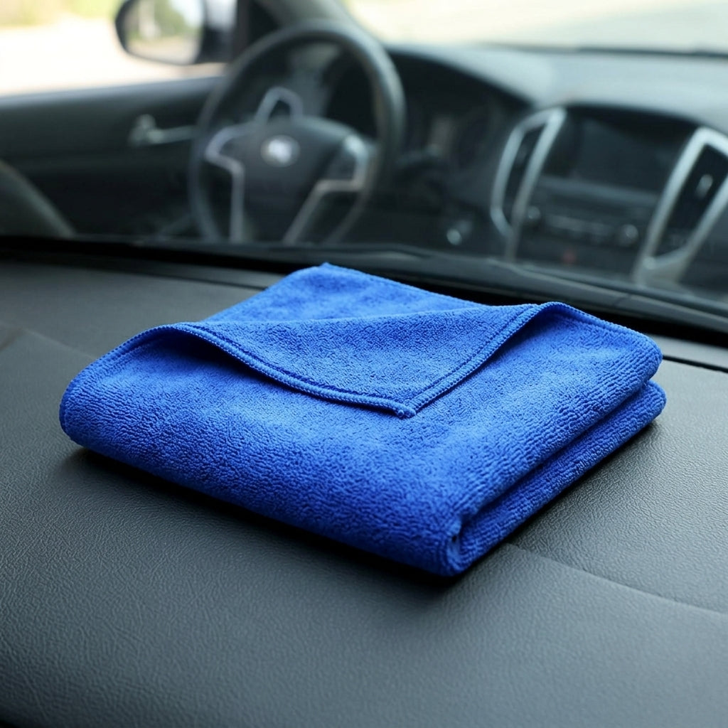 70cm X 30cm Microfibre Cloth Car Drying Towel, Super-Fine Microfibre Cloth for Interior Cleaning, Machine Washable with Bound Borders