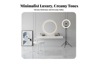 arc-backrear Dressing Chair Light Luxury Design Vanity Stool Ins aesthetic for Cloakroom