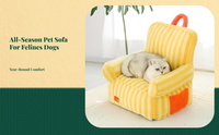 Pet Sofa Bed for Cats, Small Dogs