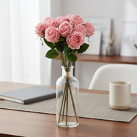 9-Head Silk Blossom Bunch Long-Lasting Home Decoration for Wedding, Party