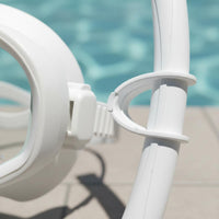 Tempered Glass Snorkel Mask Adjustable Straps Water Sports Gear Anti-Leak Design