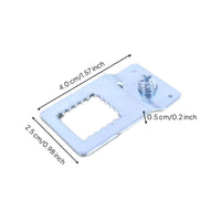 Aluminum hook for secure wall mount