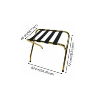 Stainless Steel Luggage Rack Foldable Stainless Steel Luggage Stand Long-Lasting