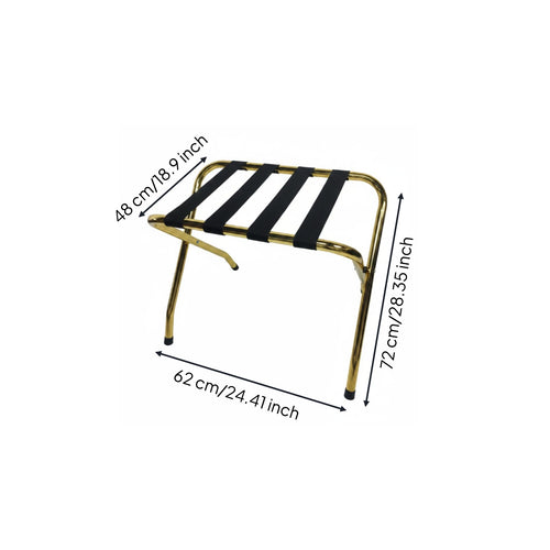 Stainless Steel Luggage Rack Rust Resistant Travel Storage Space Saving