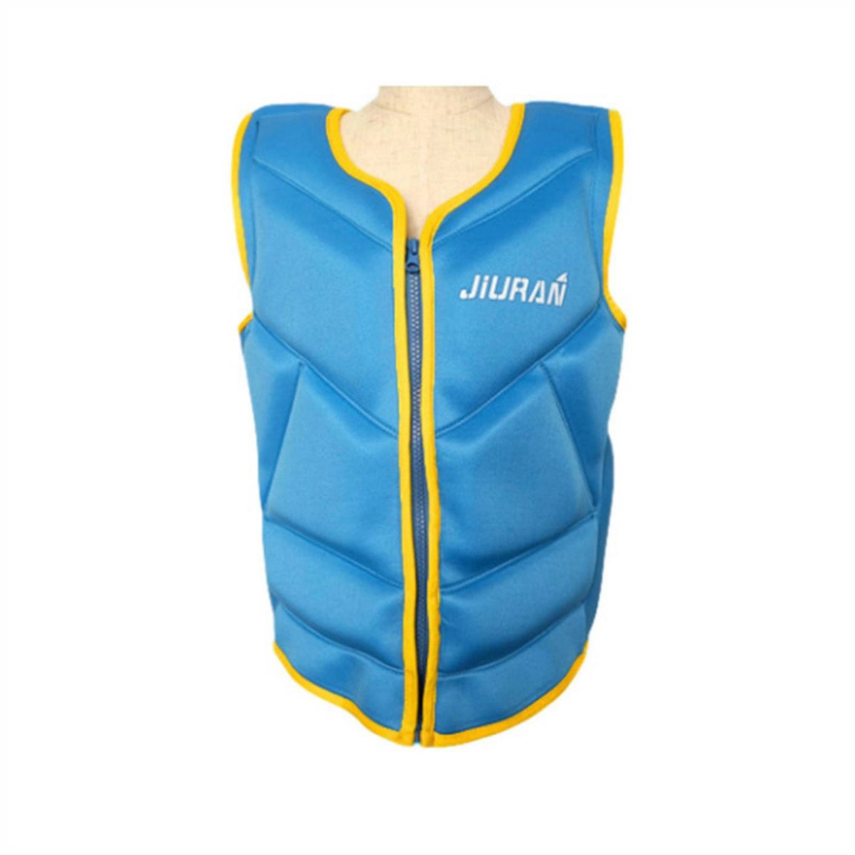 Slim Buoyancy Vest with Front Zipper Slimline Non-Inflatable Buoyancy Vest Portable Sleeveless for Swimming