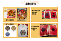 New Chinese Style Folding Table Screen with Ink Bamboo Design