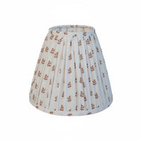 Pleated Textile Lampshade Decorative Floral Print Lampshade for DIY Enthusiasts