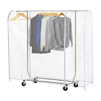 Simple Dustproof Transparent Floor-Standing Clothes Cover for Dormitory, Large PEVA