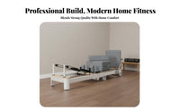 Multi-Functional Pilates Reformer Bed Compact Storage Pilates Reformer Comfortable Padding Effortless Gliding for Private Instructor S, Stretching Practiti Single Rs, Fitness Lovers, Gym, Apartment
