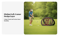 Foldable Golf Chipping Net Built-in Practice Openings Sports Gear Mesh