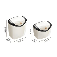 Wall Mounted Trash Can Odor Control Sliding Lid Trash Can Easy to Clean