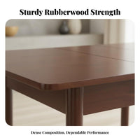 Expandable Rectangular Table with Chairs Modern Minimalist Design Expandable Dining Set Sturdy Construction for Small Areas
