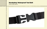 Durable tool pouch with belt