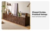 Wooden TV Stand Cabinet Solid Wood Modular Media Cabinet Multi-functional Storage Display Unit with Customizable Design Suitable for Homeowners Interior Design Enthusiasts Living Room Bedroom Hallway