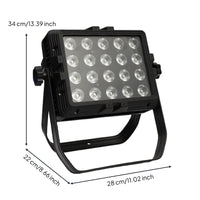 LED Floodlight IP65 Floodlight with Mounting Bracket Lighting Die-Cast Aluminum for Professionals, Concerts, Weddings