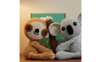 All Materials Included Sloth and Koala Crochet Kit Gift Ready Stuffed Creature DIY Craft Kit for Beginners, Crafters