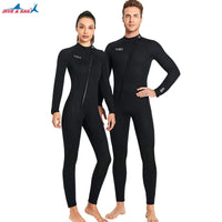 DIVE&SAIL3mm潜水服男连体保暖冲浪潜水衣女加厚防寒浮潜冬季泳衣
