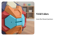 Early Education Brain-Teaser Ball Coins Bank Develops Spatial Skills Brain-Teaser Assembly Ball Reusable Fun for Children 3+, Kids