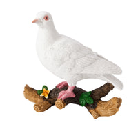 Pigeon Figurine on Branch Compact Dove Statue Model Lightweight for Garden, Yard