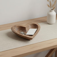 Heart Shaped Wooden Bowl Multi-Purpose Wooden Bowl Handmade