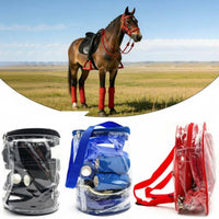 8 Pieces Includes Storage Bag 8 in 1 Equestrian Accessory Kit Multiple Colors Available Complete Horse Tack Package for Beginners