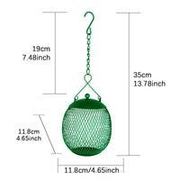 Hanging Metal Bird Feeder with Bath, Garden Decoration