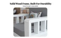 Solid Wood Sofa Set Sturdy Construction 3 Seater Wooden Sofa High-Resilience Foam Cushions Modern Chinese Design Couch for Home, Lounge