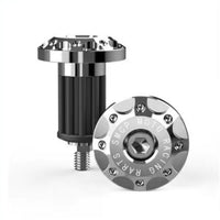 CNC-Machined Handlebar Plugs with Expansion Bolts Aluminum Alloy Handlebar End Plugs Long-Lasting Bar End Plug Easy to Install