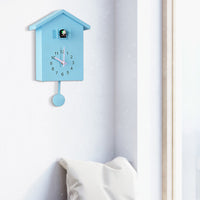 Nordic Style Cuckoo Wall Clock with Bird Hourly Chime