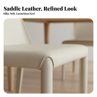 Upholstered Saddle Chair Nordic and Design Seating Furniture Minimalist Design Comfortable Padding for Dining Room, Cafe